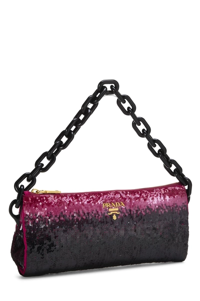 Multicolor Sequin Shoulder Bag, , large