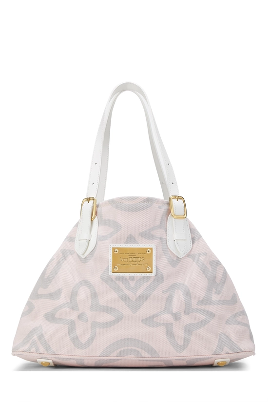 Pink Monogram Canvas Tahitienne Cabas GM, , large image number 0