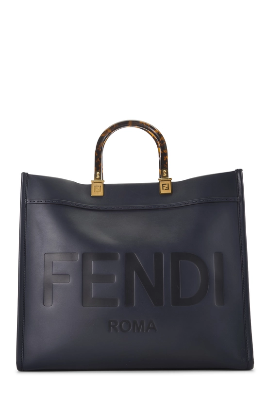 Navy Calfskin Sunshine Shopper Medium, , large image number 0
