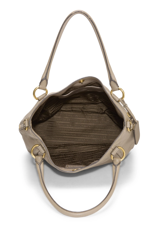 Grey Vitello Daino Convertible Tote Medium, , large image number 5