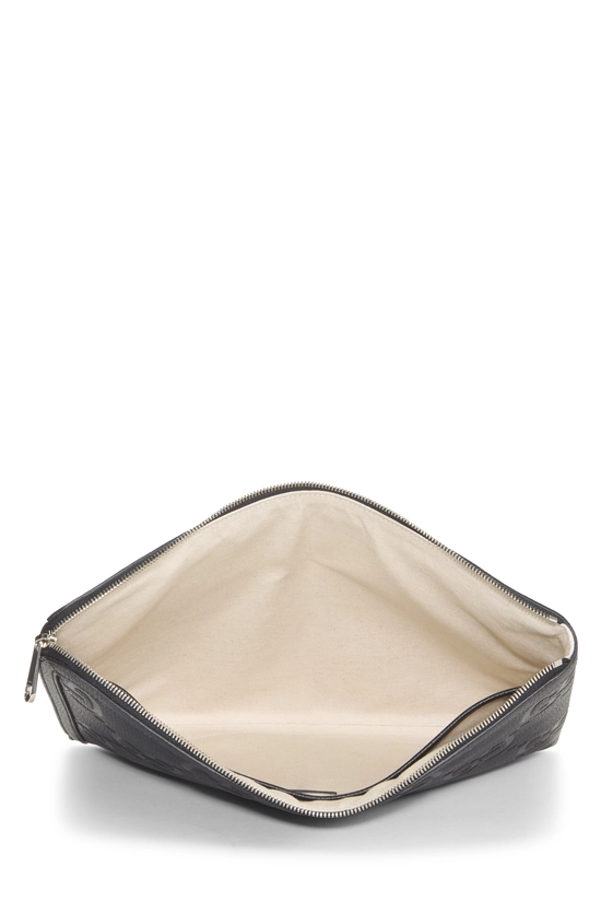Black Jumbo Guccissima Leather Document Case, , large image number 3