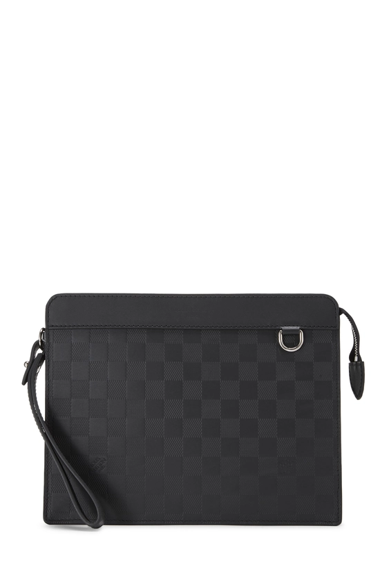 Black Damier Infini Stand Pouch, , large image number 0
