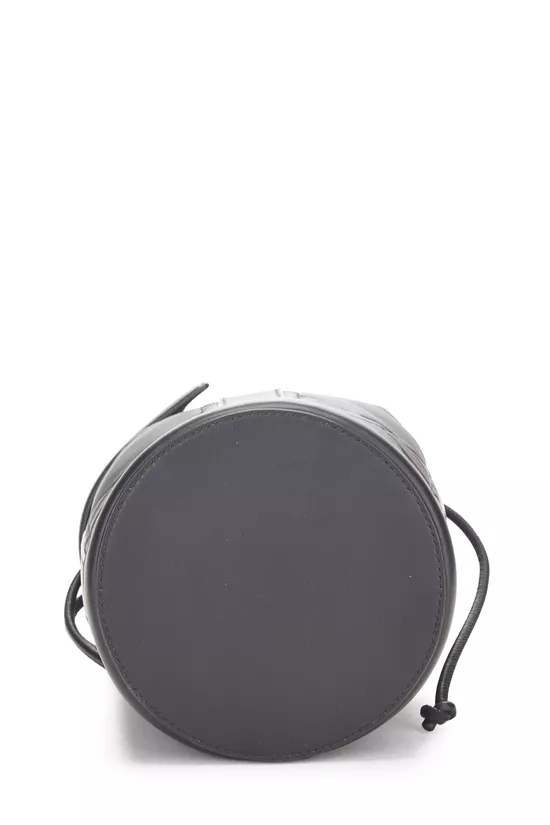 Black Cannage Calfskin Bucket Backpack, , large image number 4