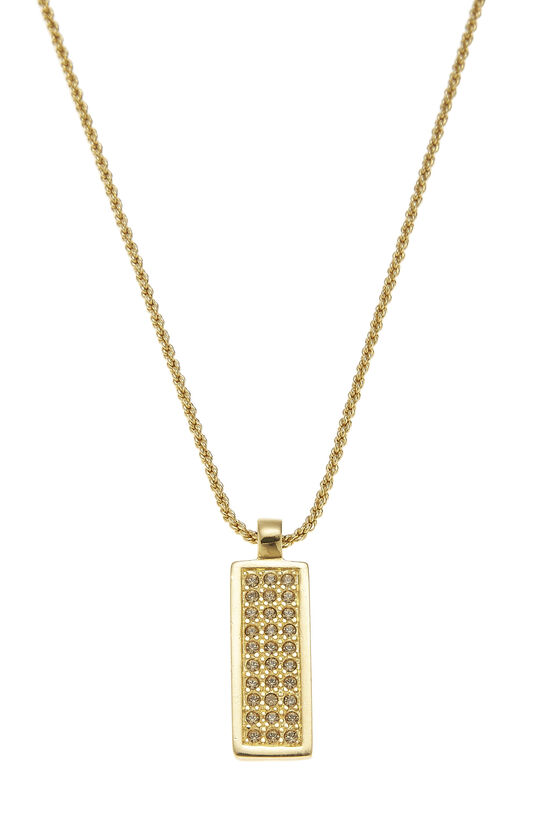 Gold & Crystal Trotter Pendant Necklace, , large image number 1