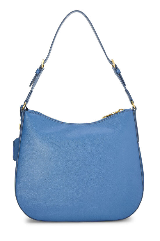 Blue Saffiano Hobo Bag, , large image number 3