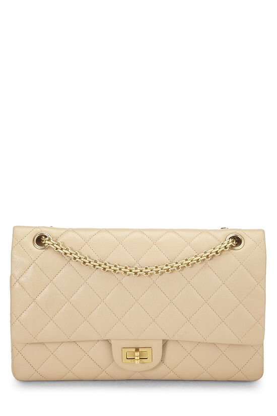 Beige Quilted Caviar 2.55 Reissue Flap 226, , large image number 0