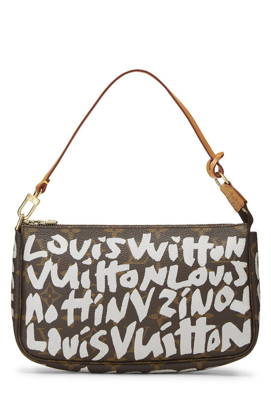 Stephen Sprouse x Louis Vuitton Grey Monogram Graffiti Pochette Accessories, , large image number 0