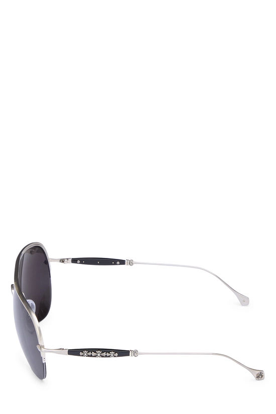 Black Metal Spanked Sunglasses, , large image number 3