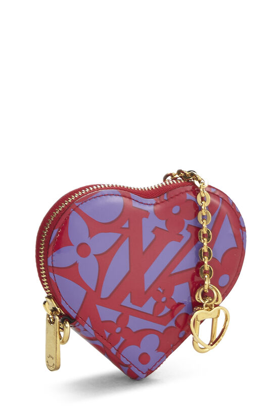 Multicolor Vernis Sweet Coeur Monogram Coin Purse, , large image number 1