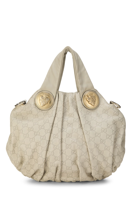 Cream Guccissima Hysteria Convertible Hobo Small, , large image number 0
