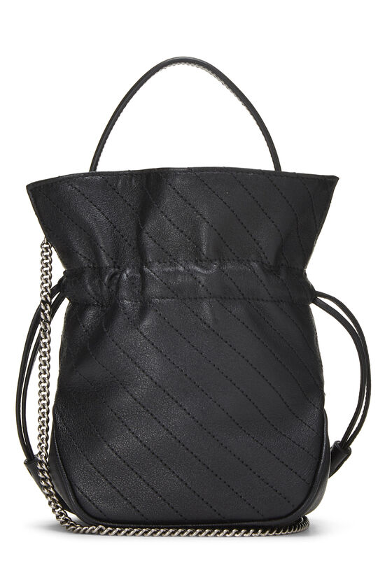 Black Leather Blondie Bucket Bag Mini, , large image number 3