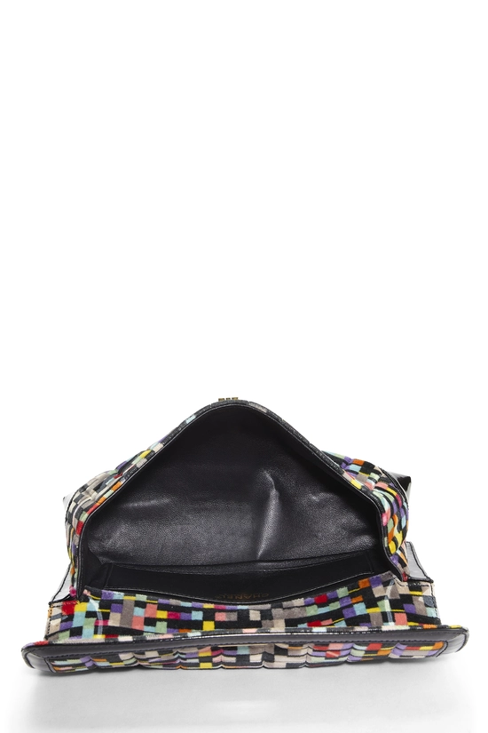 Multicolor Velour Mademoiselle Lock Shoulder Bag, , large image number 5