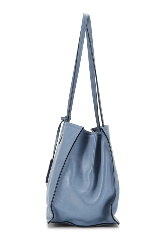 Blue Calfskin Leather Etiquette Bag, , large image number 2