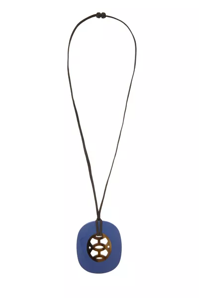 Blue Acrylic Lift Necklace