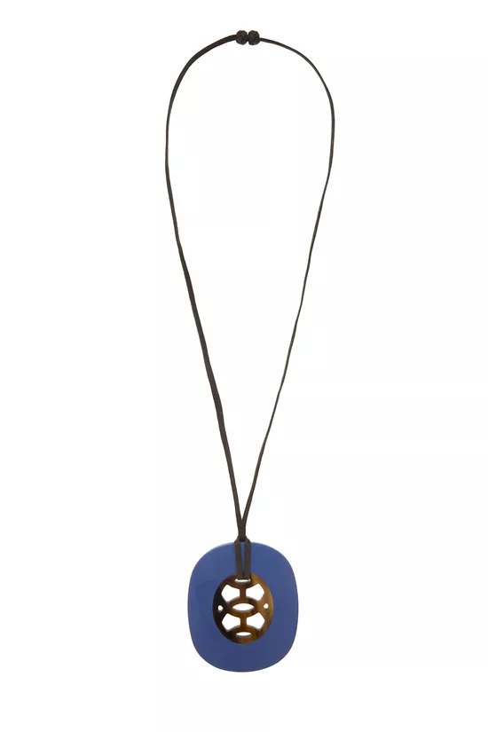 Blue Acrylic Lift Necklace, , large image number 0