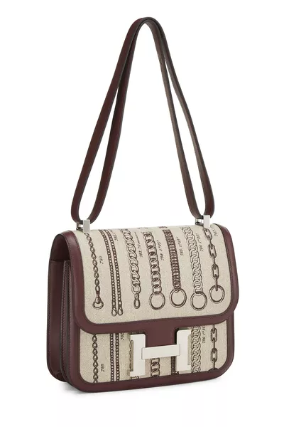 Bordeaux & Natural De Campe Dechainee Toile Constance 23, , large