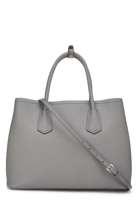 Grey Saffiano Double Bag, , large image number 3