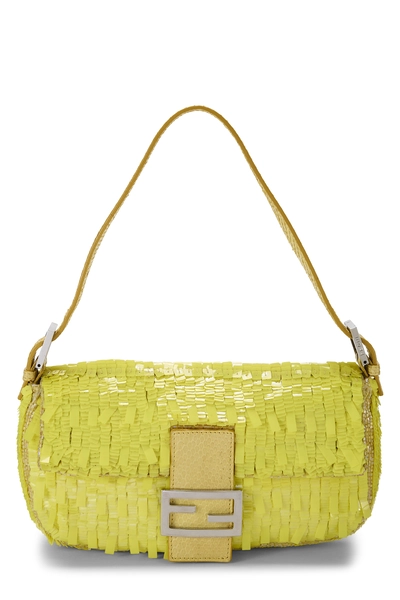 Yellow Sequin Baguette