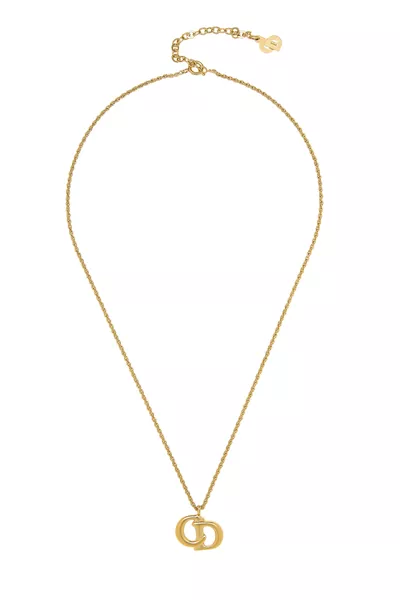 Gold 'CD' Necklace