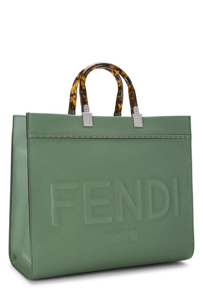 Green Calfskin Sunshine Shopper Medium, , large