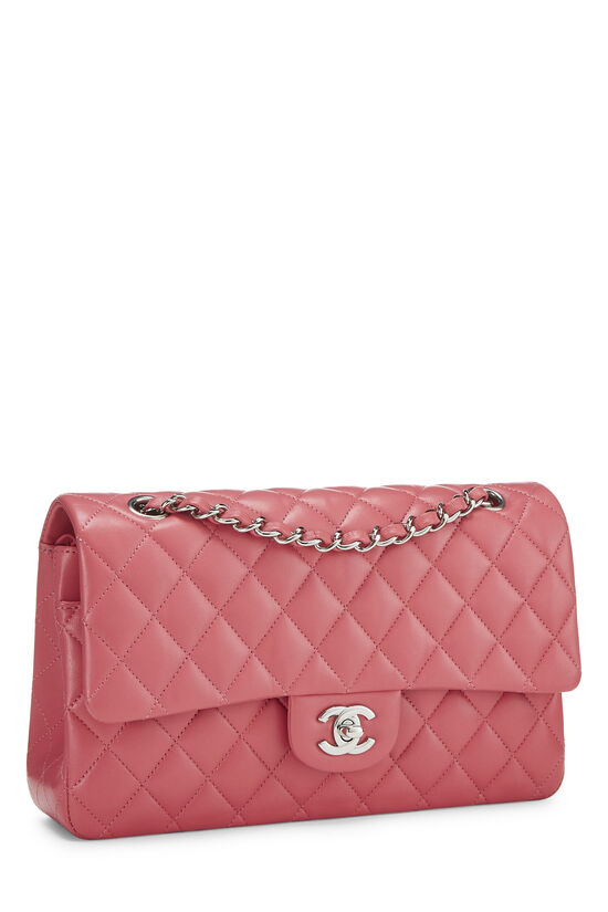 Pink Quilted Lambskin Classic Double Flap Medium, , large image number 2