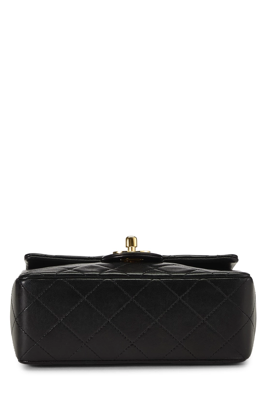 Black Quilted Lambskin Half Flap Mini, , large image number 4