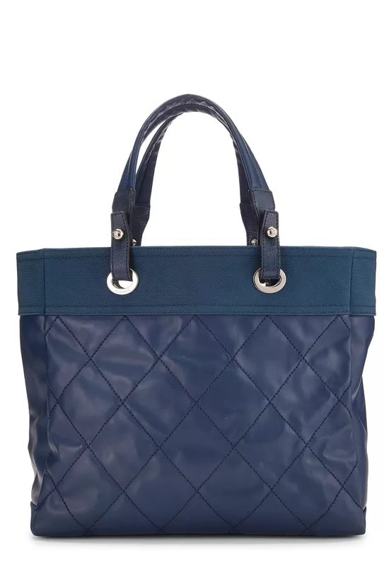 Navy Quilted Paris Biarritz Tote, , large image number 3