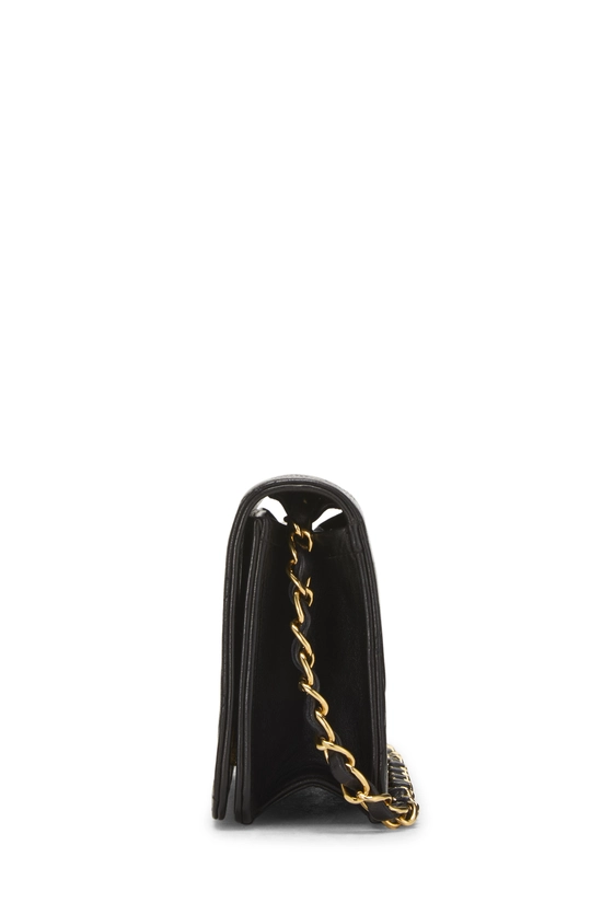 Black Quilted Lambskin Snap Full Flap Mini, , large image number 2