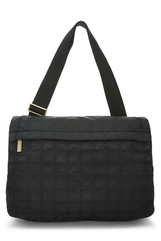 Black Nylon Travel Line Shoulder Bag, , large image number 0