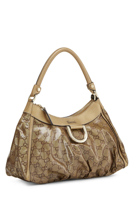 Gold GG Imprime Abbey Shoulder Bag, , large image number 1