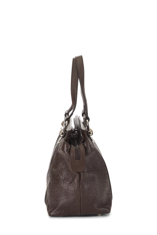Brown Guccissima Bamboo Bar Tote, , large image number 2