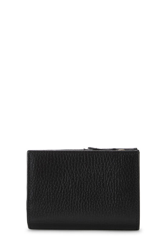 Black Leather GG Marmont Card Case, , large image number 2