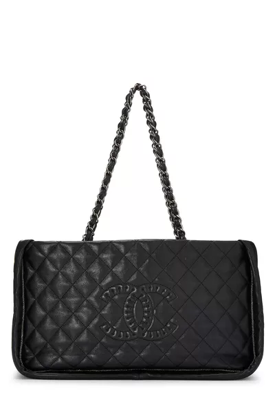 Black Leather Istanbul Tote Small