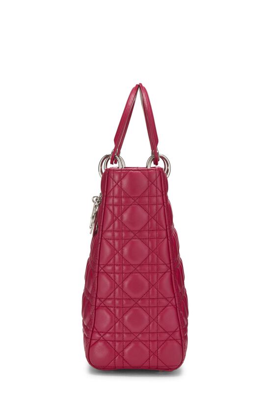 Pink Cannage Quilted Lambskin Lady Dior Large, , large image number 2