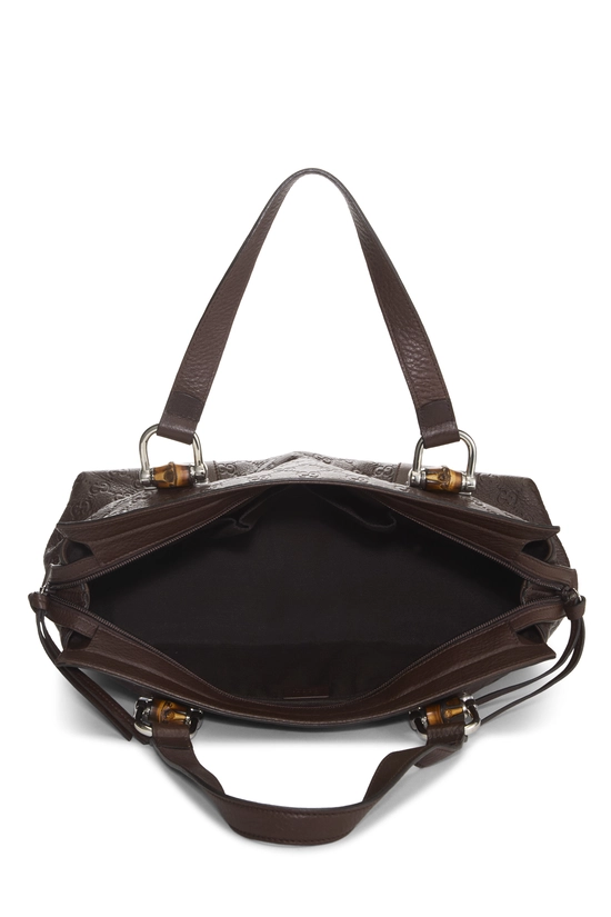 Brown Guccissima Bamboo Bar Tote, , large image number 5