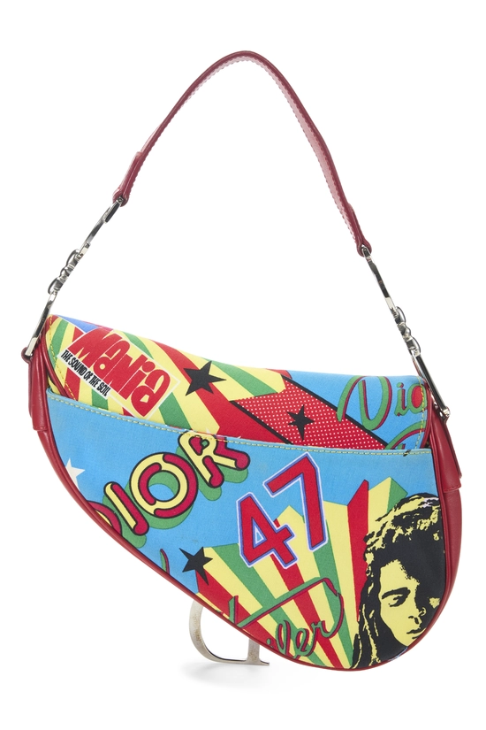 Multicolor Rasta Mania Saddle Bag, , large image number 3