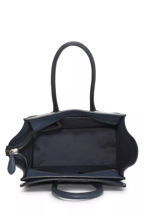 Blue Drummed Calfskin Luggage Micro, , large image number 5