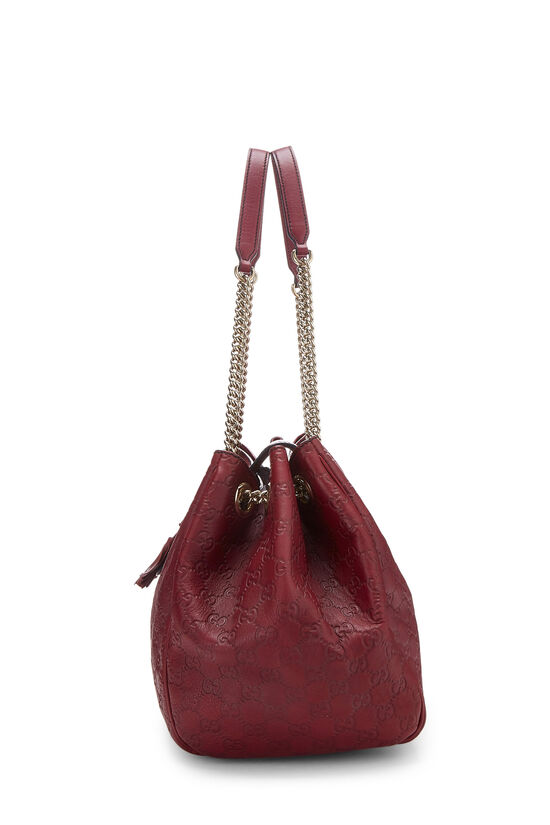 Burgundy Guccissima Emily Chain Tote , , large image number 2