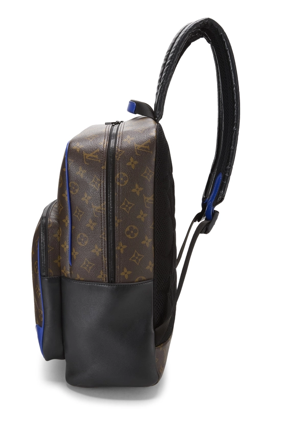 Blue Monogram Canvas Macassar Dean Backpack, , large image number 2