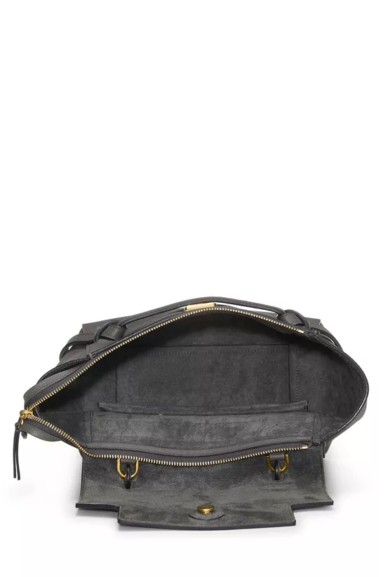 Black Grained Calfskin Belt Bag Micro, , large image number 5