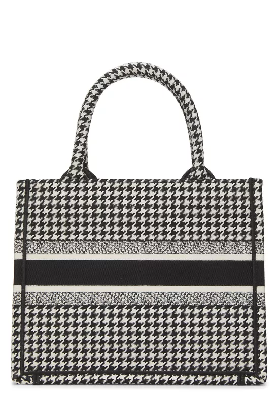 Black & White Houndstooth Canvas Book Tote Small, , large image number 3