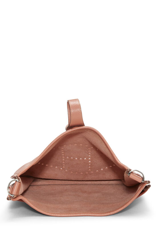 Hermes Evelyne III PM Shoulder Bag Pink Clemence Leather, Silber Hardware C=2018