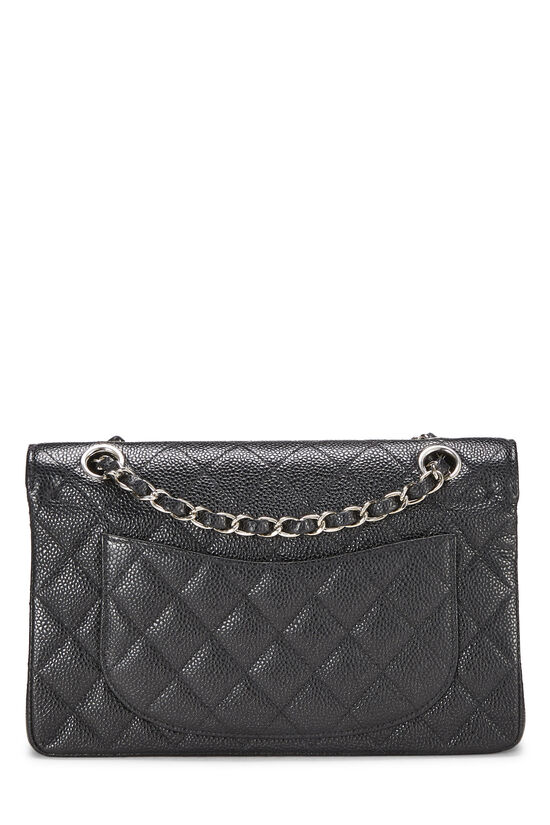 Black Quilted Caviar Classic Double Flap Small, , large image number 4