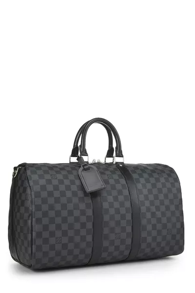 Damier Graphite Keepall Bandouliere 45, , large