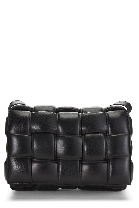 Black Maxi Intrecciato Padded Cassette, , large image number 0