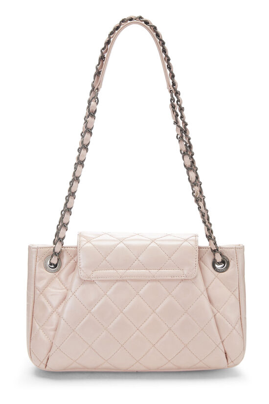 Pink Quilted Calfskin Pleated Coco Shoulder Bag Small, , large image number 5