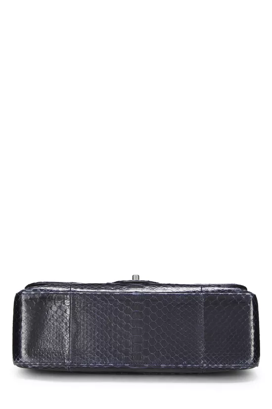 Navy Python New Classic Double Flap Jumbo, , large image number 4
