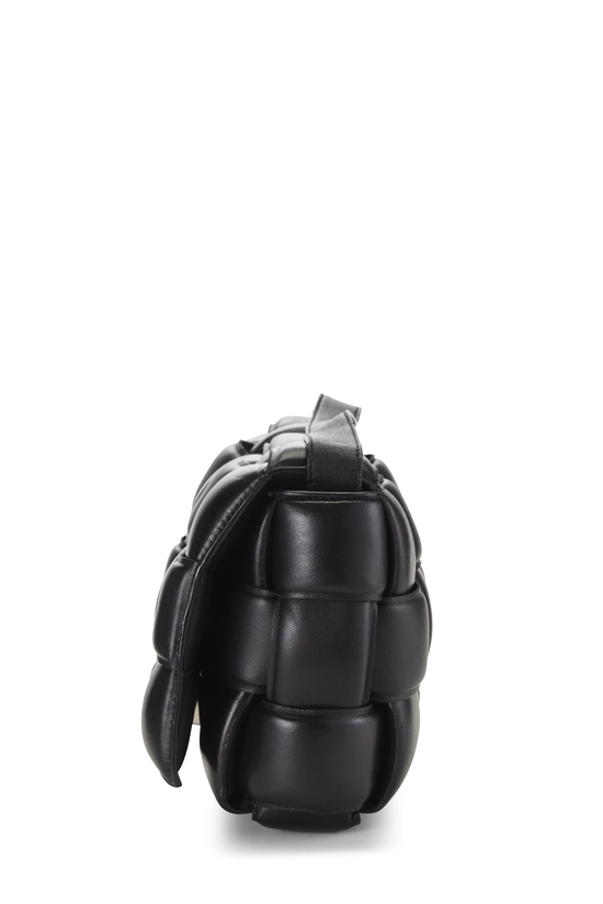 Black Maxi Intrecciato Padded Cassette, , large image number 2