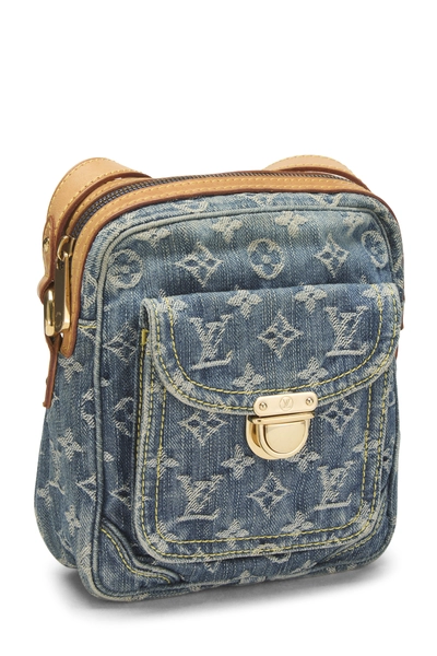 Blue Monogram Denim Camera Bag, , large