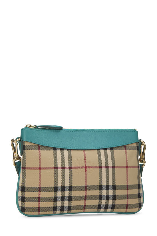 Blue Haymarket Check Peyton Convertible Clutch, , large image number 1